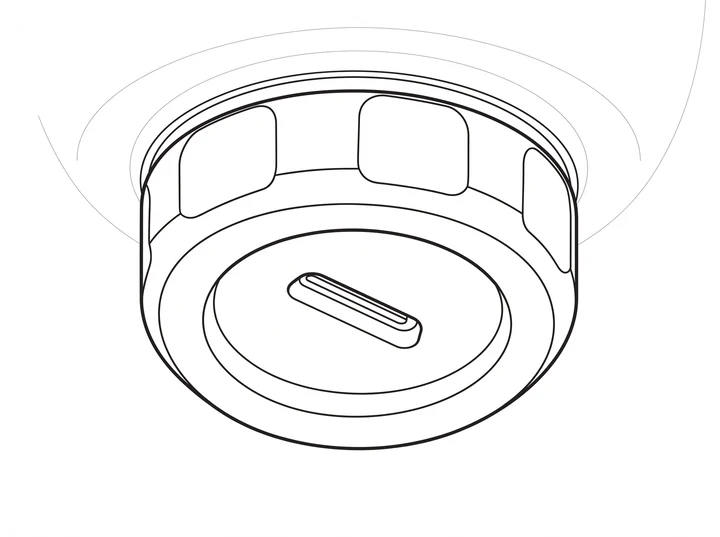 Close-up of part 05, Base cap