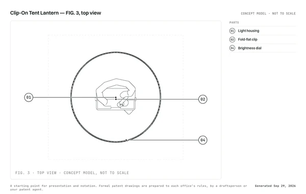 FIG. 3, Top view